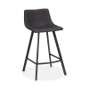 9394140-png Textured Faux Leather and Metal Bar Stool