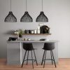 9394140_99-jpg Textured Faux Leather and Metal Bar Stool