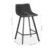 9394140_d-png Textured Faux Leather and Metal Bar Stool