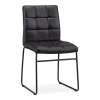 Faux Leather and Metal Dining Chair