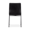 Faux Leather and Metal Dining Chair