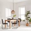 Faux Leather and Metal Dining Chair