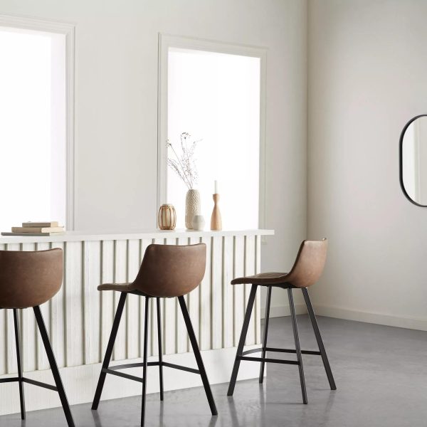 9396684_96-jpg Faux Leather and Metal Bar Stool