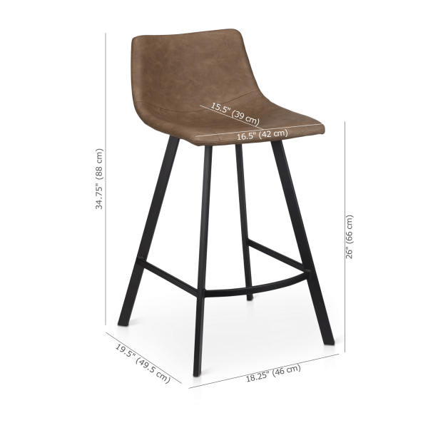 9396684_d-png Faux Leather and Metal Bar Stool