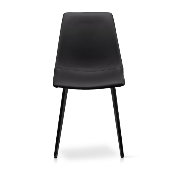 Faux Leather and Metal Dining Chair