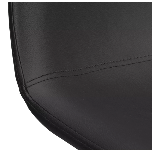 Faux Leather and Metal Dining Chair