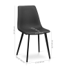 Faux Leather and Metal Dining Chair
