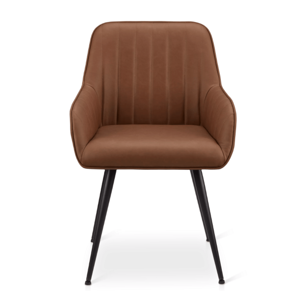 9399656_1-png Textured Faux Leather and Metal Dining Chair