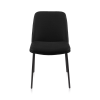 Black Fabric and Metal Dining Chair