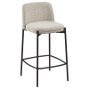 Fabric and Metal Bar Stool