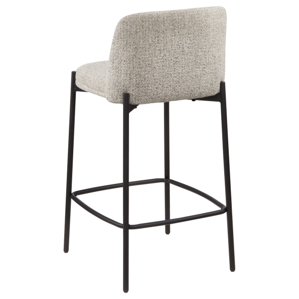 Fabric and Metal Bar Stool