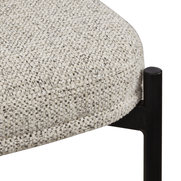 Fabric and Metal Bar Stool