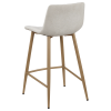 Chita Fabric and Metal Bar Stool