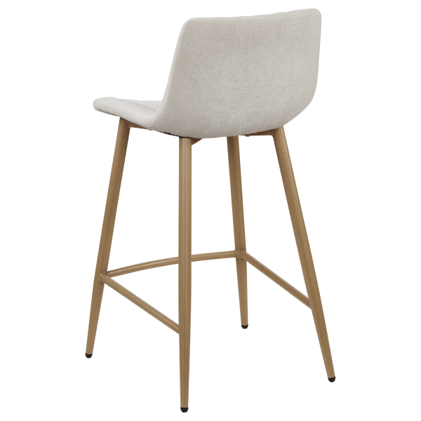 Chita Fabric and Metal Bar Stool
