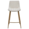Chita Fabric and Metal Bar Stool