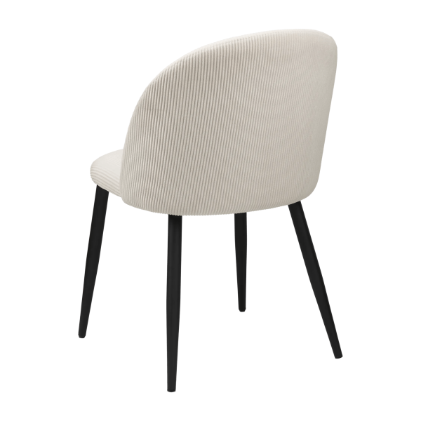 9408850_1 Modern Cream Chair with Black Legs