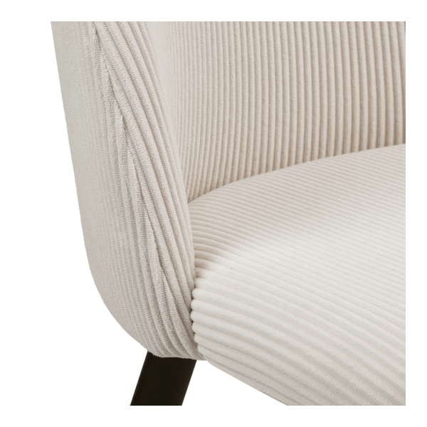 9408850_3 Modern Cream Chair with Black Legs