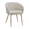 Upholstered Fabric Accent Chair