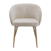 Upholstered Fabric Accent Chair