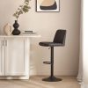 BARSTOOL_9408186_0145_WEB Black Faux Leather and Metal Bar Stool