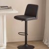 BARSTOOL_9408186_0146_WEB Black Faux Leather and Metal Bar Stool