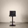 F27_SS_barstool_9398317_0161_WEB Black Matte Faux Leather and Metal Adjustable Bar Stool