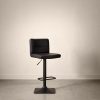 F27_SS_barstool_9398317_0162_WEB Black Matte Faux Leather and Metal Adjustable Bar Stool