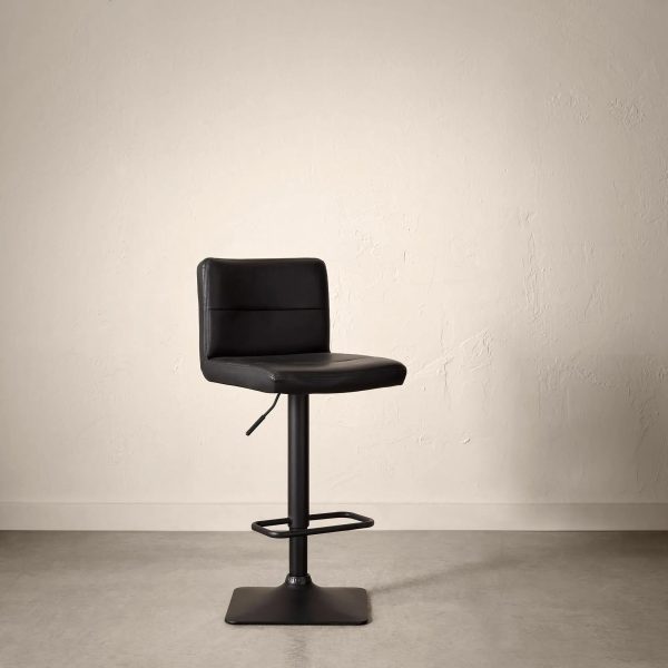 F27_SS_barstool_9398317_0162_WEB Black Matte Faux Leather and Metal Adjustable Bar Stool