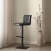 F27_SS_barstool_9398317_0417_WEB Black Matte Faux Leather and Metal Adjustable Bar Stool