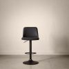 F27_SS_barstool_9408186_0174_WEB Black Faux Leather and Metal Bar Stool
