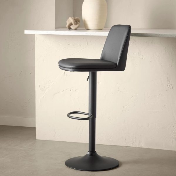 F27_SS_barstool_9408186_0502_WEB Black Faux Leather and Metal Bar Stool