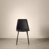 Faux Leather and Metal Dining Chair