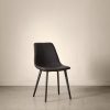 Faux Leather and Metal Dining Chair