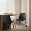 F27_SS_dining-chair_9408185_0351_WEB Black Faux Leather and Metal Dining Chair