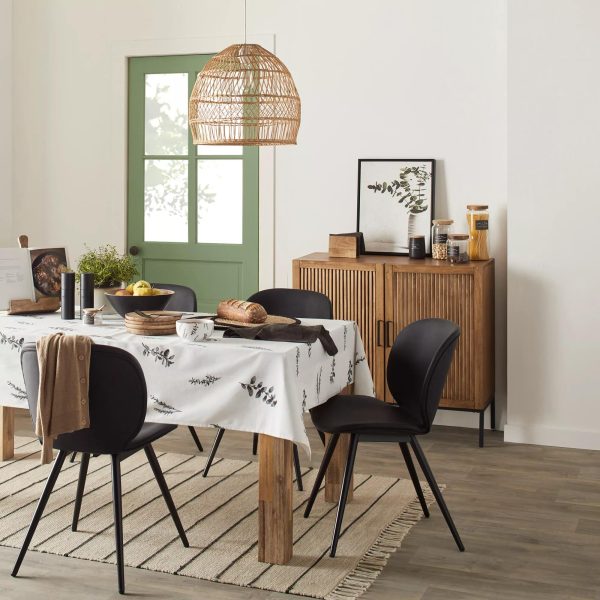 SAGE_HARMONY_MKT_DINING_0109-jpg Black Faux Leather and Metal Chair